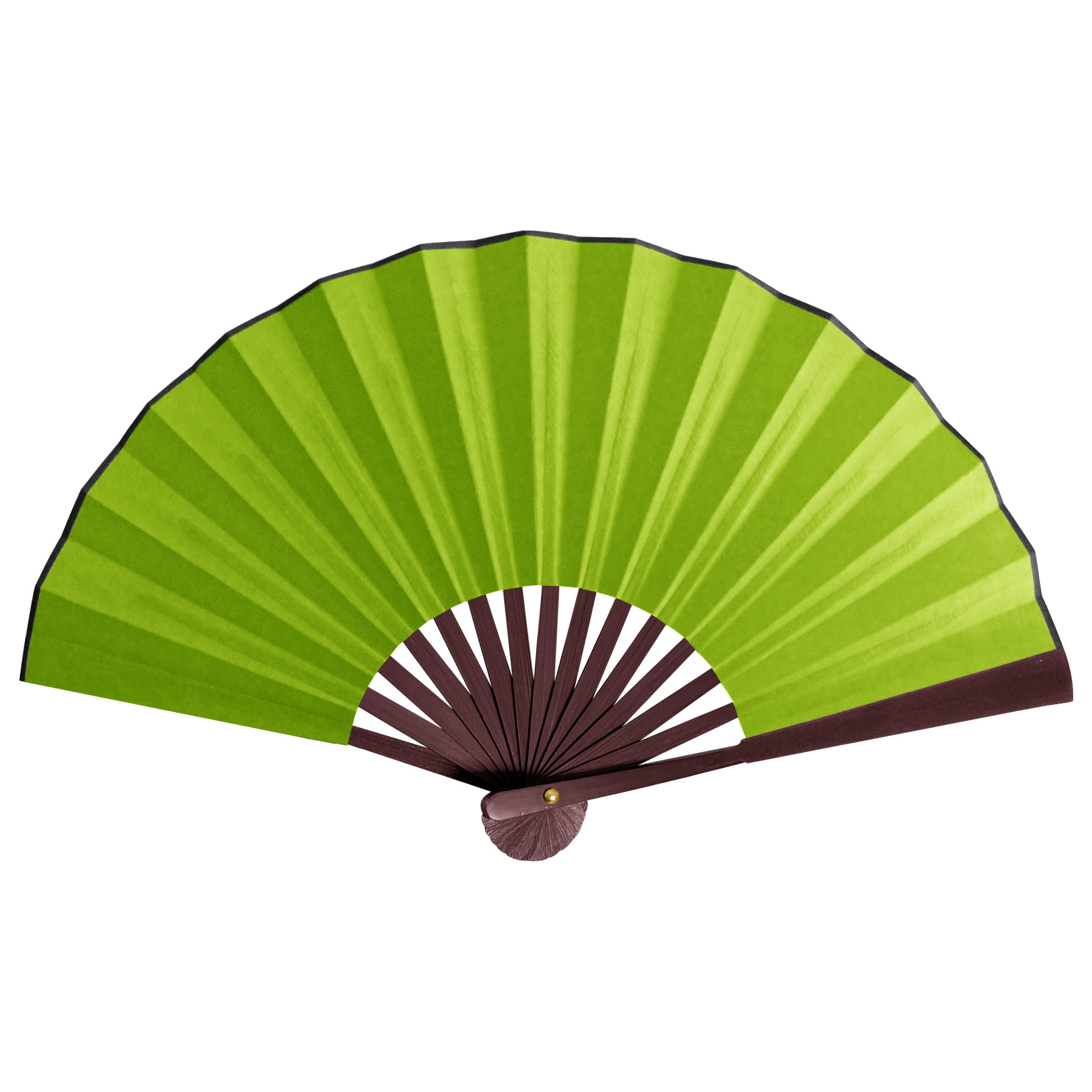 FlyFlyPromos - 13''L Spun Silk Cloth Bamboo Fan Image 9 - Promotional Product